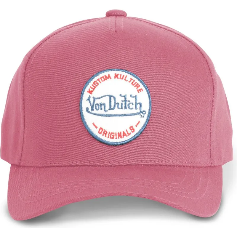 petten-gebogen-rood-snapback-kustom-kulture-col-rasp-van-von-dutch