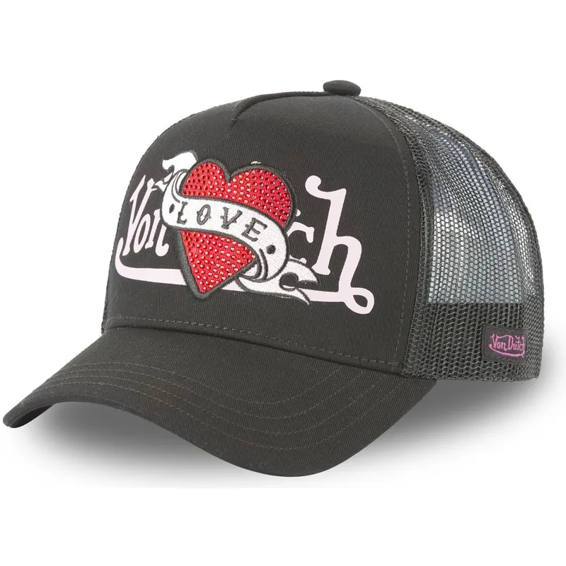 petten-gebogen-zwart-snapback-love-lovu-nr-van-von-dutch