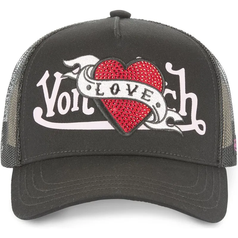 petten-gebogen-zwart-snapback-love-lovu-nr-van-von-dutch
