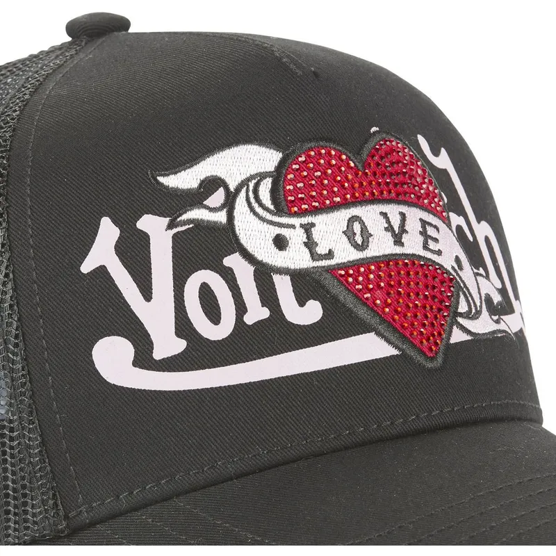 petten-gebogen-zwart-snapback-love-lovu-nr-van-von-dutch