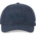 petten-gebogen-marineblauw-snapback-suedine1-van-von-dutch