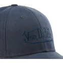 petten-gebogen-marineblauw-snapback-suedine1-van-von-dutch