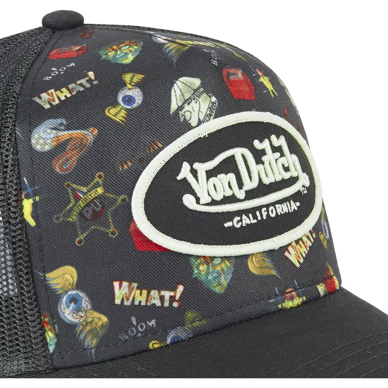 petten-gebogen-zwart-snapback-tattoo-tat01-van-von-dutch
