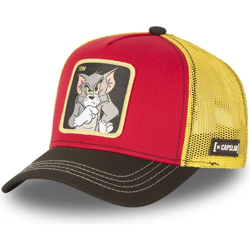 petten-gebogen-rood-snapback-to4-tom-looney-tunes-van-capslab