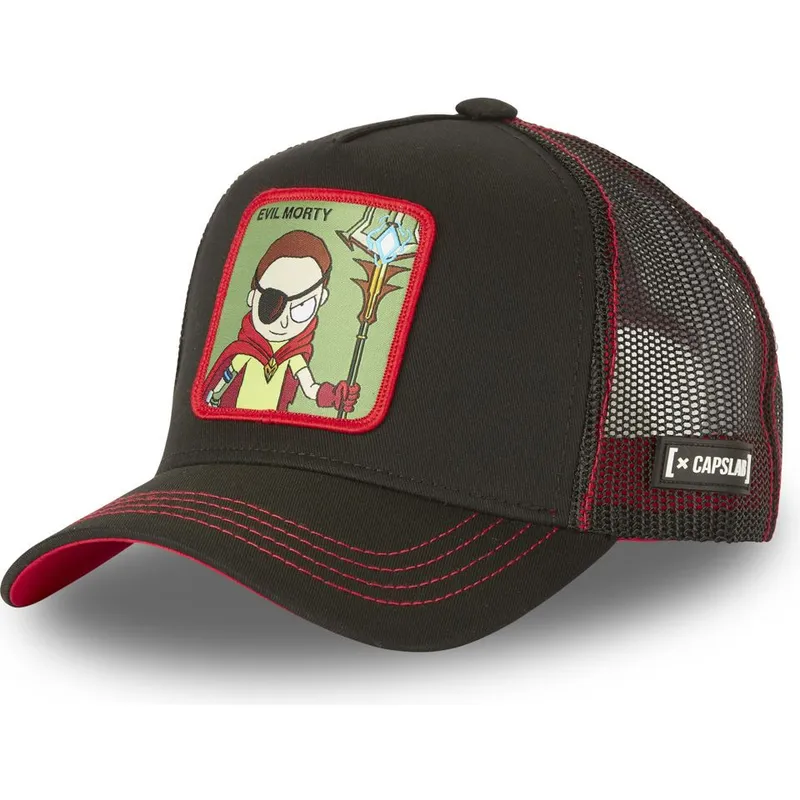 petten-gebogen-zwart-snapback-evil-ev1-morty-smith-rick-en-morty-van-capslab petten-gebogen-zwart-snapback-evil-ev1-morty-smith-rick-en-morty-van-capslab