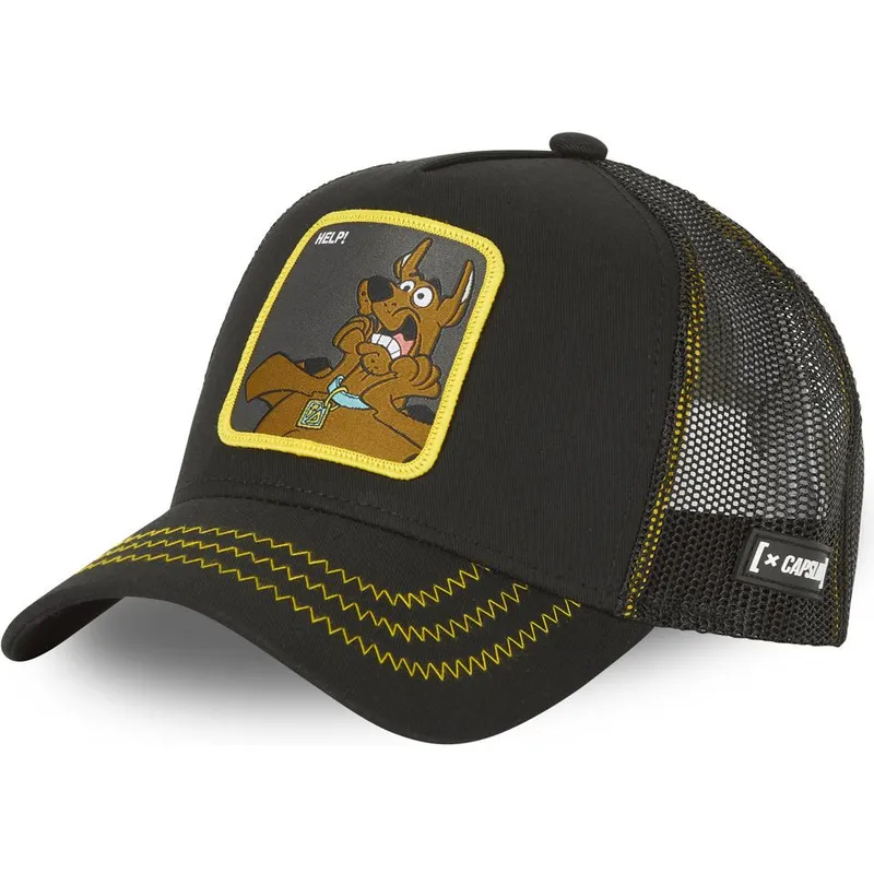 petten-gebogen-zwart-snapback-help-rel2-scooby-doo-van-capslab