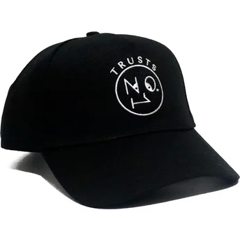 Petten gebogen zwart verstelbaar Trusts No.1 Black White van The No.1 Face