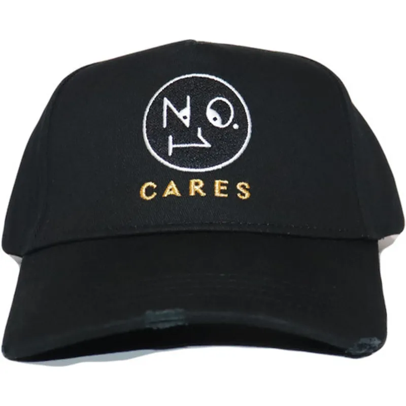 petten-gebogen-zwart-verstelbaar-no1-cares-distressed-black-gold-van-the-no1-face