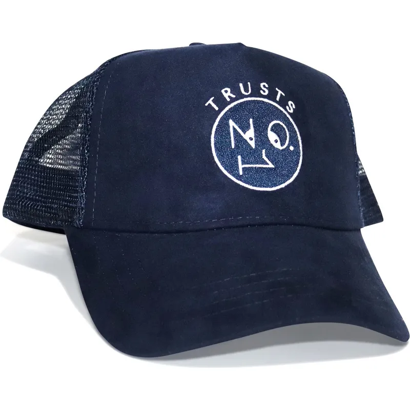 petten-gebogen-marineblauw-snapback-trusts-no1-suede-navy-white-van-the-no1-face