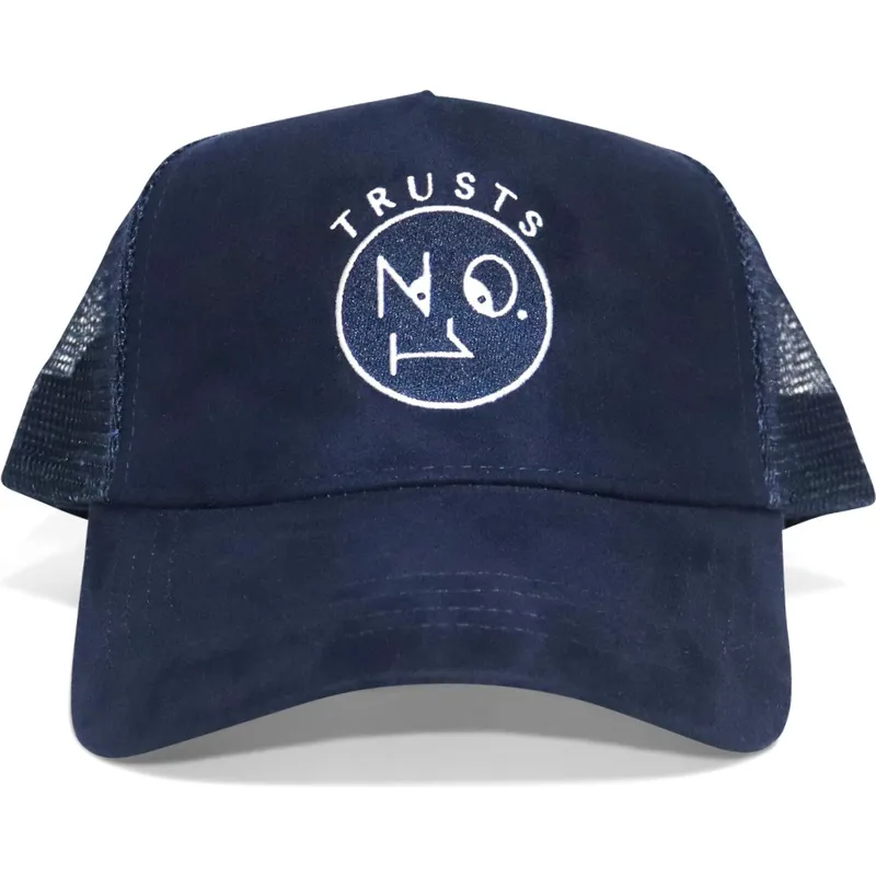 petten-gebogen-marineblauw-snapback-trusts-no1-suede-navy-white-van-the-no1-face