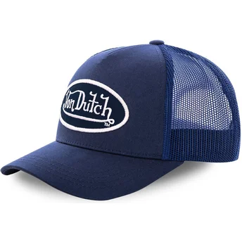Petten gebogen blauw snapback COLBLU van Von Dutch