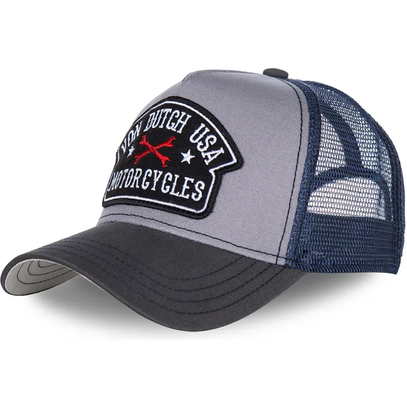 petten-gebogen-grijs-snapback-square15-van-von-dutch