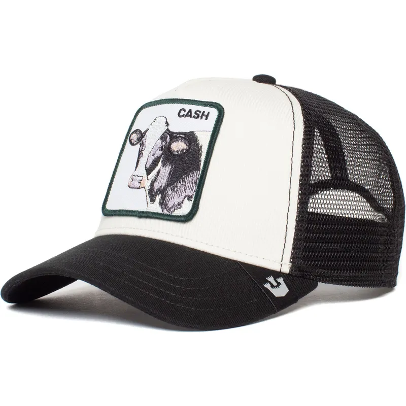 petten-gebogen-wit-snapback-cash-cow-the-farm-van-goorin-bros petten-gebogen-wit-snapback-cash-cow-the-farm-van-goorin-bros