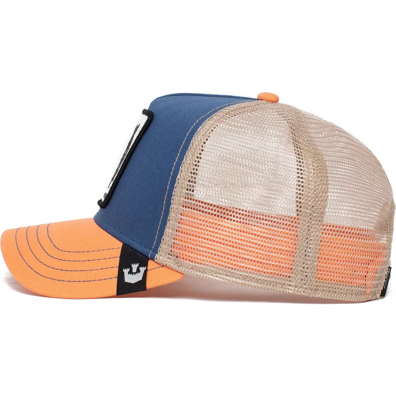 petten-gebogen-blauw-snapback-the-panther-the-farm-van-goorin-bros