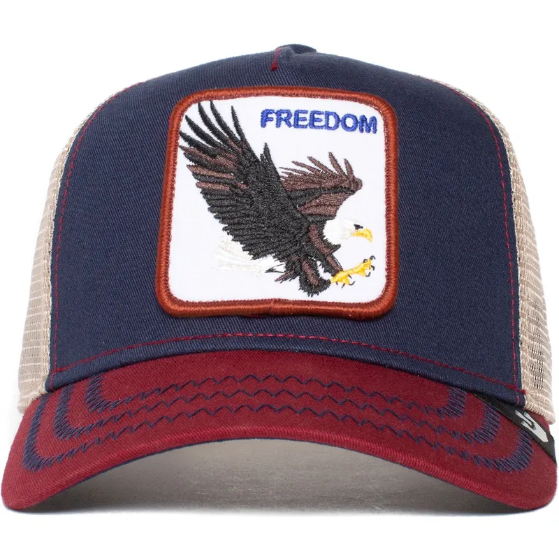 petten-gebogen-marineblauw-snapback-the-freedom-eagle-the-farm-van-goorin-bros