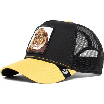 petten-gebogen-zwart-snapback-the-king-lion-the-farm-van-goorin-bros