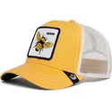 petten-gebogen-geel-snapback-the-queen-bee-the-farm-van-goorin-bros