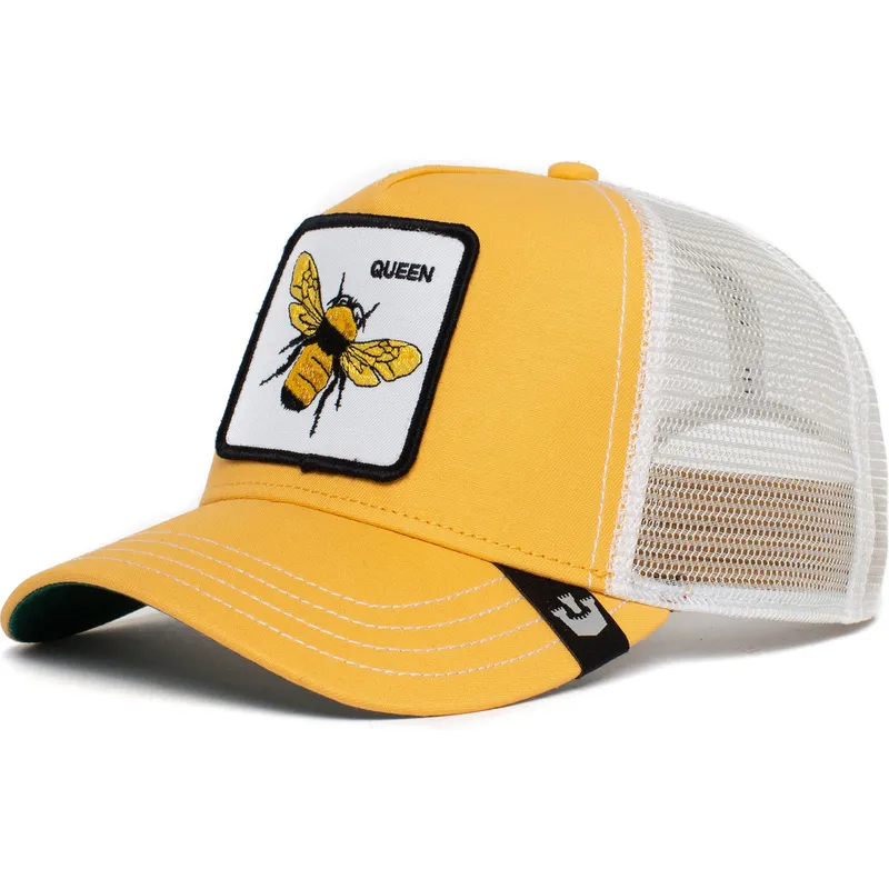 petten-gebogen-geel-snapback-the-queen-bee-the-farm-van-goorin-bros