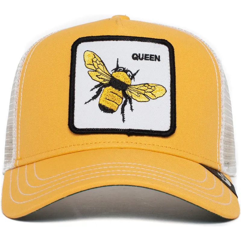 petten-gebogen-geel-snapback-the-queen-bee-the-farm-van-goorin-bros