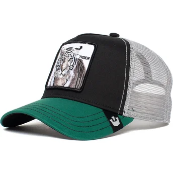 petten-gebogen-zwart-snapback-the-white-tiger-the-farm-van-goorin-bros