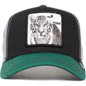 petten-gebogen-zwart-snapback-the-white-tiger-the-farm-van-goorin-bros