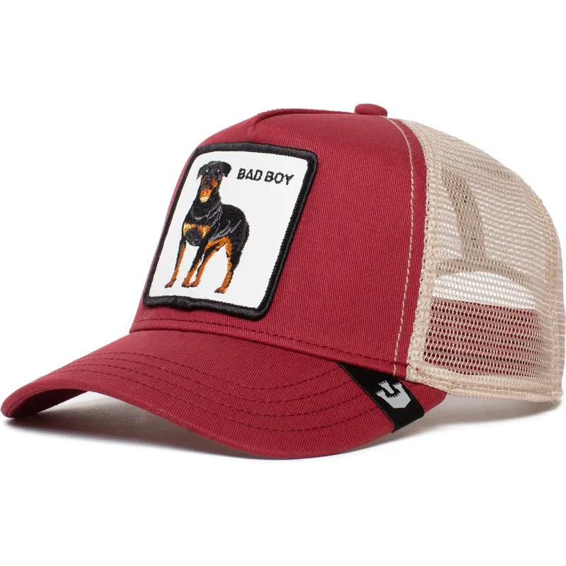 petten-gebogen-rood-snapback-the-baddest-boy-the-farm-van-goorin-bros petten-gebogen-rood-snapback-the-baddest-boy-the-farm-van-goorin-bros