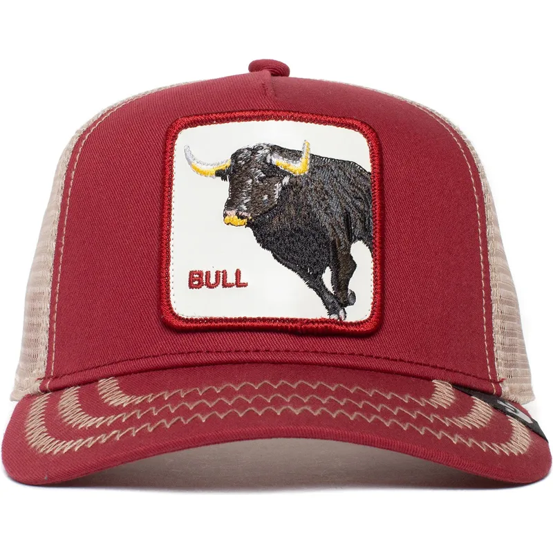petten-gebogen-rood-snapback-the-bull-the-farm-van-goorin-bros petten-gebogen-rood-snapback-the-bull-the-farm-van-goorin-bros