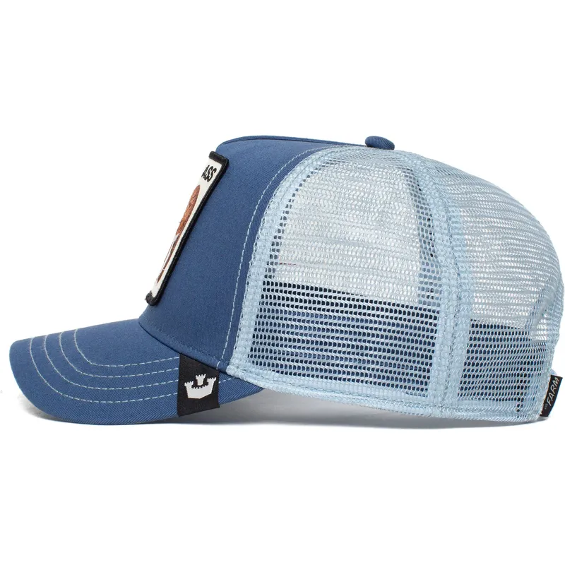 petten-gebogen-blauw-snapback-the-ass-the-farm-van-goorin-bros