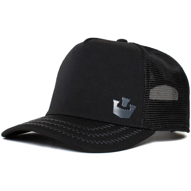 petten-gebogen-zwart-snapback-gateway-the-farm-van-goorin-bros