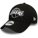 petten-gebogen-zwart-verstelbaar-9forty-essential-outline-van-los-angeles-lakers-nba-van-new-era