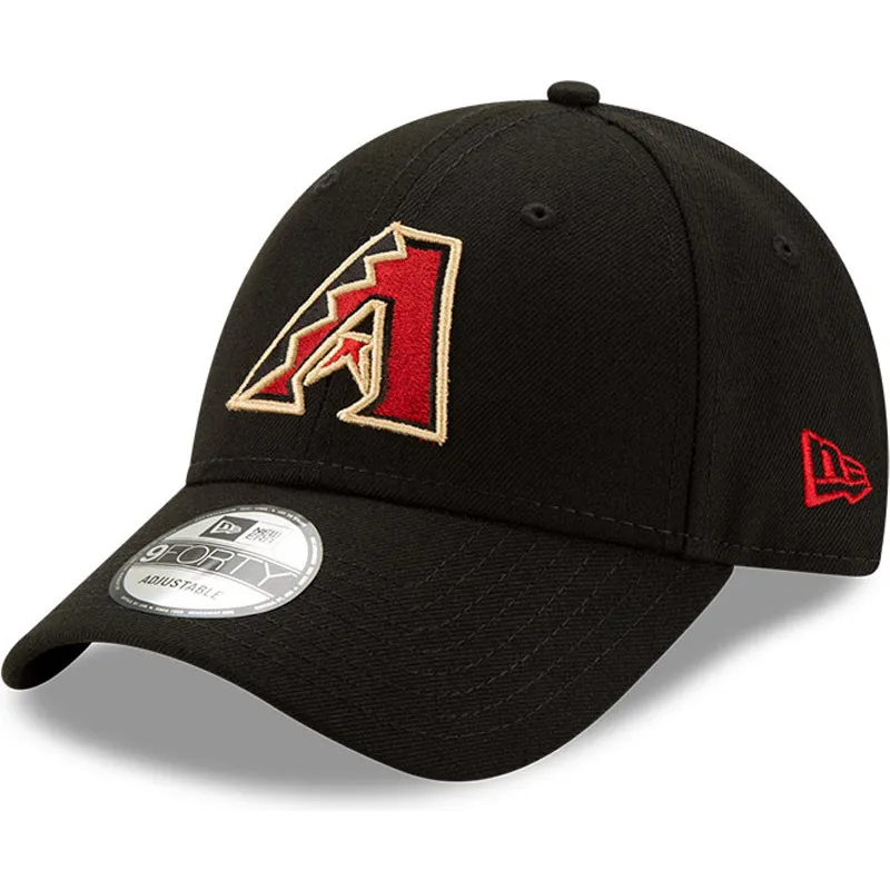petten-gebogen-zwart-verstelbaar-9forty-the-league-van-arizona-diamondbacks-mlb-van-new-era