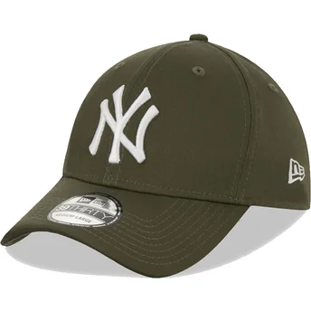 Petten gebogen groen fitted 39THIRTY League Essential van New York Yankees MLB van New Era