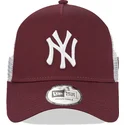 petten-gebogen-rood-snapback-9forty-a-frame-van-new-york-yankees-mlb-van-new-era