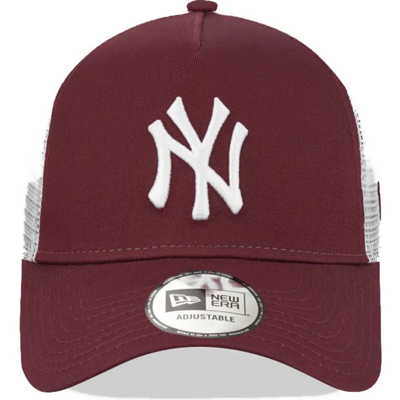 petten-gebogen-rood-snapback-9forty-a-frame-van-new-york-yankees-mlb-van-new-era