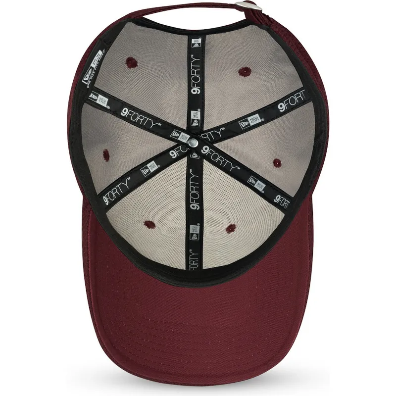 petten-gebogen-rood-verstelbaar-9forty-diamond-era-van-new-york-yankees-mlb-van-new-era