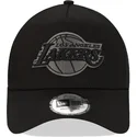 petten-gebogen-zwart-snapback-9forty-a-frame-tonal-van-los-angeles-lakers-nba-van-new-era