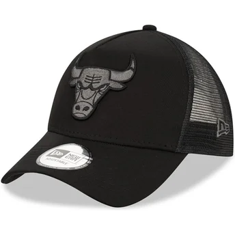 Petten gebogen zwart snapback 9FORTY A Frame Tonal van...