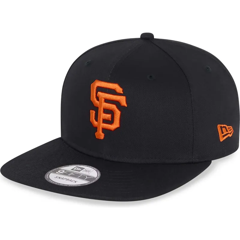 petten-plat-zwart-snapback-9fifty-essential-van-san-francisco-giants-mlb-van-new-era