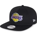 petten-plat-zwart-snapback-9fifty-essential-van-los-angeles-lakers-nba-van-new-era