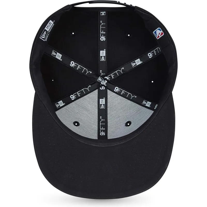 petten-plat-zwart-snapback-9fifty-essential-van-los-angeles-dodgers-mlb-van-new-era