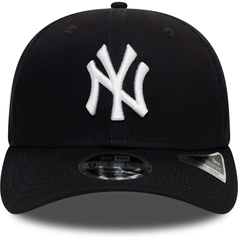 petten-gebogen-marineblauw-snapback-9fifty-stretch-snap-van-new-york-yankees-mlb-van-new-era