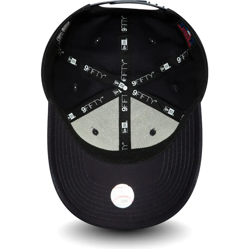 petten-gebogen-marineblauw-snapback-9fifty-stretch-snap-van-new-york-yankees-mlb-van-new-era