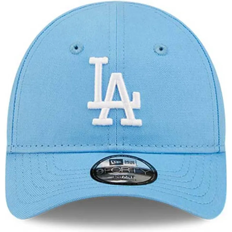 petten-gebogen-blauw-verstelbaar-voor-kinderen-9forty-league-essential-van-los-angeles-dodgers-mlb-van-new-era