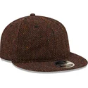 petten-plat-bruin-verstelbaar-9fifty-tweed-van-new-era