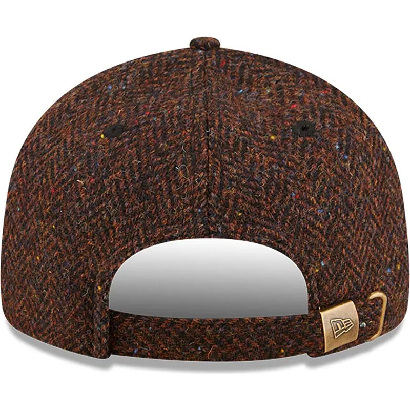 petten-plat-bruin-verstelbaar-9fifty-tweed-van-new-era