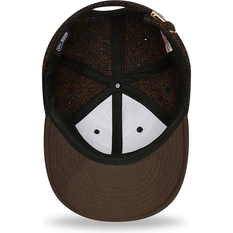 petten-plat-bruin-verstelbaar-9fifty-tweed-van-new-era
