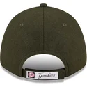 petten-gebogen-groen-verstelbaar-9forty-the-league-melton-van-new-york-yankees-mlb-van-new-era
