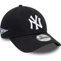 petten-gebogen-marineblauw-verstelbaar-9forty-team-side-patch-van-new-york-yankees-mlb-van-new-era