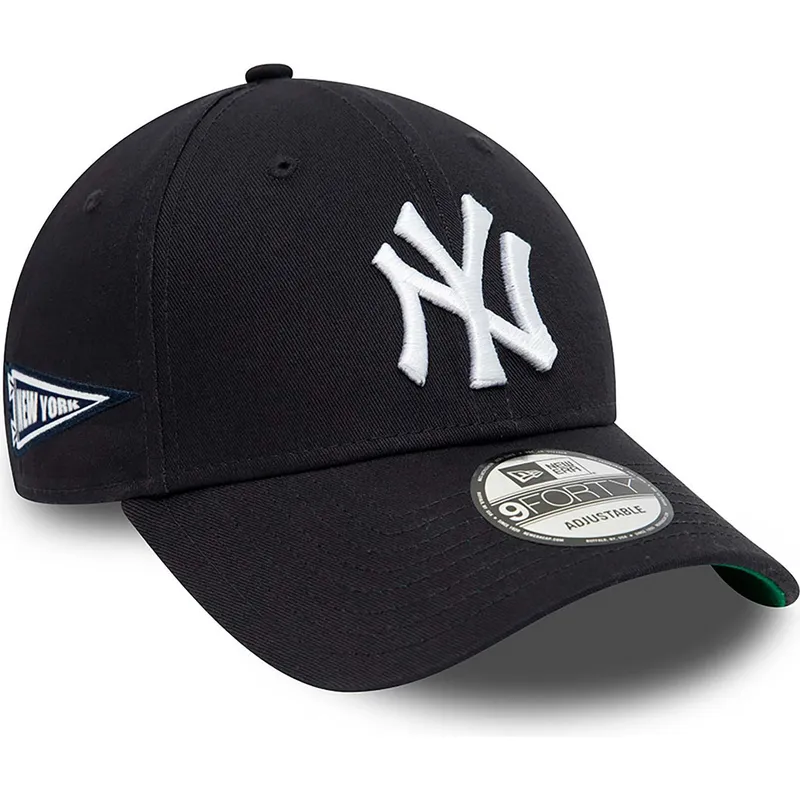 petten-gebogen-marineblauw-verstelbaar-9forty-team-side-patch-van-new-york-yankees-mlb-van-new-era