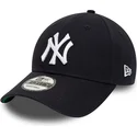 petten-gebogen-marineblauw-verstelbaar-9forty-team-side-patch-van-new-york-yankees-mlb-van-new-era